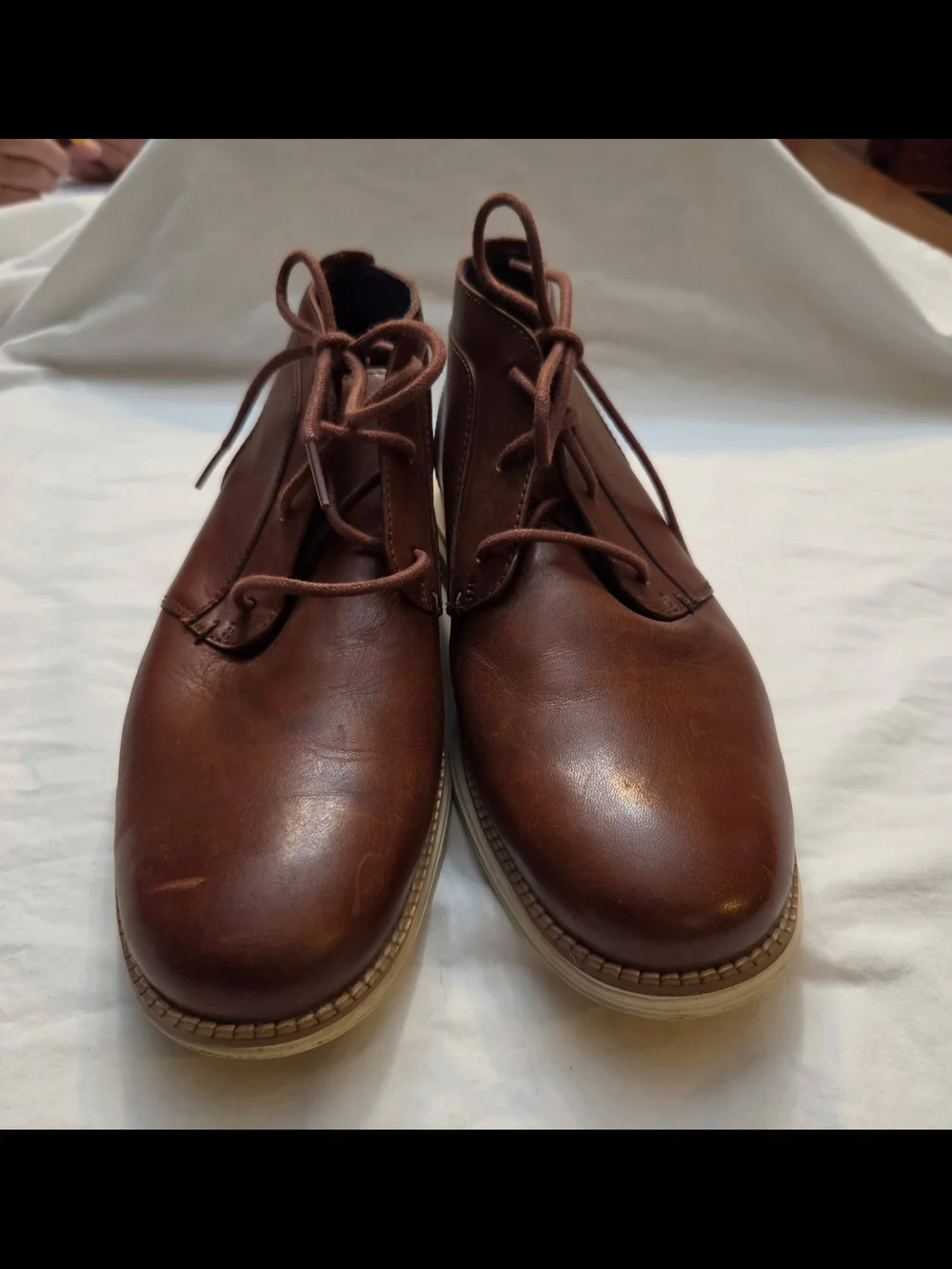 Cole Haan Men's Brown Leather Chukka Boots